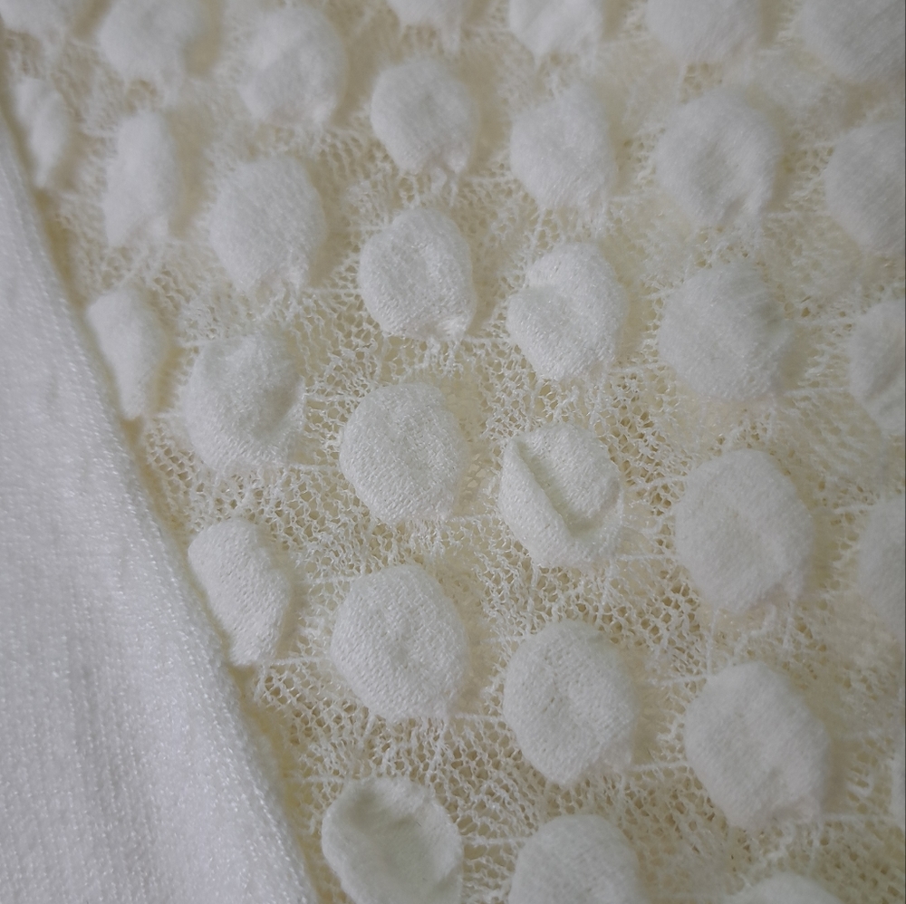 Express Ivory Short Puff Sleeve Cardigan Size XS - Picture 4 of 12